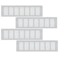 (pow yeah!) 4 stk. Indvendige ventilationsgitre, ventilationsgitter, luftventilationsgitter, skabsventiler til skabe