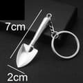Nyckelring spade aluminium