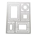 (pow yeah!) Ram Metall Stansar Kolstål Kant Skärande Stansar för Kort DIY Scrapbooking