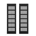 (pow yeah!) Set med 2 ventilationsgaller, Aluminium, 250 x 80 mm, Svart
