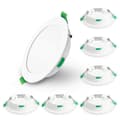 (Pow yeah!) 6-pack 7W Ultra Slim Dimbar LED Downlight CCT 67-75mm Utskärning Vit IP44CE