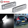 （pow yeah！）2 st för Volvo C30 2008-2013 Klar lins Hög ljusstyrka LED-skyltbelysning Nummerplåtslampa