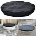 （pow yeah！）Runt Vinterpoolskydd 200g/M Presenning Storlek 244cm Svart