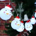 (Pow yeah!) Utendørs julebelysning hagebelysning snømann julebelysning batteri