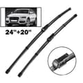 （pow yeah！）®RisingFF 2 st Vindrutetorkarblad Fram Set För Audi Q3 MK1 2011 2012 2013 2014 2015 2016 2017 Q5 2008-2017