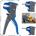 Miniatyrbild 5 av 5: Automatisk Kabelavskärare Crimper Crimpverktyg Justerbar Tång Klippare blue