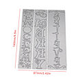 Miniatyrbilde 4 av 5: Bokmerke Metallskjærende Stanser Stencil Scrapbooking Diy Album Stempel Papirkort