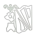Miniatyrbillede 1 af 5: Kjole Metal Skæredør Stencil Diy Scrapbooking Album Papirkort Skabelon Form Embossing Håndværk Dekoration