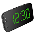 Miniatyrbild 5 av 5: Bärbar LED-väckarklocka med snooze för sovrum, hem och resor - Grön