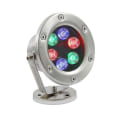 Miniatyrbillede 1 af 5: Rustfrit Springvand Lys LED Justerbar Vinkel Ip68 Undervandslys Ac 12v Rgb Multi Farve Ch