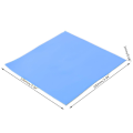 Miniatyrbillede 1 af 5: 100x100x1mm Termisk pude, Gpu blød silikone termisk ledende puder
