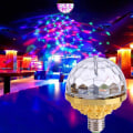 Miniatyrbillede 3 af 5: Waner LED-scene lampe, roterbar, høj lysstyrke, flammehæmmende, lækagebeskyttelse, bred anvendelse, dekorativ ABS, farverig roterende scene RGB LED-pære