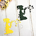 Miniatyrbillede 4 af 5: Lille pige skæredør fe metal skæredør til DIY kortfremstilling scrapbooking