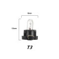 Miniatyrbillede 4 af 5: Newway 5/10stk/sæt T3 T4.2 Halogen Bil Instrumentbræt Panel Lamper 4300k 1-1.4w Halogen Pærer Indikator Kile Bil Instrumentbræt Led Lys
