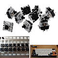 Miniatyrbillede 3 af 4: 10 stk. mekanisk tastatur Mx 3 Pin sort switch gennemsigtig kasse