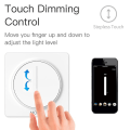Miniatyrbillede 1 af 5: WiFi Touch Light Dimmer Switch 100-240V Smart Life/Tuya App Smart Home Fjernbetjening