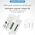 Miniatyrbilde 5 av 5: Wifi Mini Bryter Tuya Smart Life App Trykknapp Lysbryter Rf 433mhz