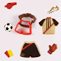 Miniatyrbilde 2 av 5: 4 stk. Basketball Cloth Series kjeksformer i plast