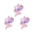 Pikkukuva 1 / 5: 3 kpl DIY kynsien koristeet Käärme ympäri 3D sydän Tekokristalli Charms Nail Art Rhinestones Puhelimen kotelon koristetarvikkeet Manikyyritarvikkeet B