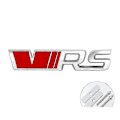 Miniatyrbild 1 av 5: 3D Metall VRS Logotyp Bil Frontgrill Emblem Badge Bagageutrymme Dekal För Skoda Octavia 3 2 A5 A7 Mk3 Mk2 Kodiaq Superb Fabia Tillbehör grill red silver
