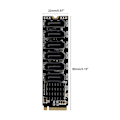Pikkukuva 5 / 5: M.2 (pcie 3.0) - 6-porttinen Sata Iii 6g Ssd -sovitin Sataiii-kaapelilla