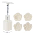 Miniatyrbillede 4 af 5: Plastik Månekageform 50g Blommestempel Kageform Kageform Form DIY Fondant Bageværktøj