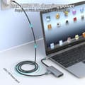 Miniatyrbilde 2 av 5: Usb 3.0 Type C Hub 4k Hdmi-kompatibel Pd Multifunksjonell 5gbps Ssd Hdtv Dock