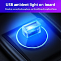 Miniatyrbild 2 av 4: Stämningsljus Sju Gradient Färger Plug And Play Energisparande Flera Stilar Inte Bländande Inredning Bärbar Mini Bil Usb Atmosfärsljus F