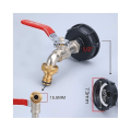 Miniatyrbilde 2 av 5: IBC Tank Kran 1000l Regnvannshøsting Kran, IBC Vann Tank Adapter 1/2 Dobbel Regnvannshøsting Kran, Messing Kran Laget Av Pp Grov Tråd