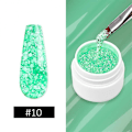 Pikkukuva 1 / 5: 5ml Lumihiutale Kynsi Geelilakka 10 Väriä Glitter Lumi Sekvenssit Geeli Hologrammi