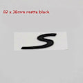 Miniatyrbillede 1 af 5: Bagmærke til Cayenne S Bogstav Logo Bagklap Bagklap Navneskilt Emblem 82 x 38 matte black