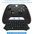Miniatyrbild 3 av 5: Tangentbord för Xbox Series X/S-kontroll, för Xbox One/S/kontroll Gamepad, 2.4ghz Mini QWERTY-tangentbord för spelchatt med ljud/headset J