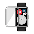 Miniatyrbilde 1 av 5: TPU Soft Full Screen Glass Beskyttelsesetui Kantramme For Huawei Watch Fit Rem