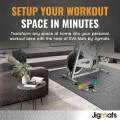 Miniatyrbilde 2 av 5: 10 stk Treningsmatte Gym Matte Ekstra Tykk Interlocking Skumgulvmatter Store Gymgulv Treningsmatter Gymgulv Mykt Gulvmatte