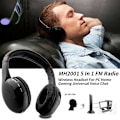 Pikkukuva 5 / 5: 5-in-1 Hi-Fi FM-radio, langattomat kuulokkeet TV:lle, DVD:lle, MP3:lle, CD:lle, MP4:lle ja tietokoneelle