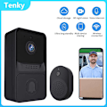 Miniatyrbillede 2 af 5: Tenky Videodørklokke Wifi Trådløs Fjernbetjening Dørklokke Kamera Hjem Video Intercom HD