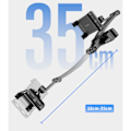 Miniatyrbilde 3 av 5: Teleskopisk holderbrakett klemmeholder for bil Universal 4,5-10,5\" nettbrettmontering