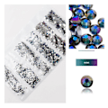 Miniatyrbilde 2 av 4: Negle-rhinestones iøynefallende utmerket glans manikyr krystall mobil Violet