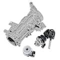 Miniatyrbillede 2 af 5: Cylinder Tændingslås Lås Og Styrelås Med Nøgle 1k0905865 5q0905865a 1k0905841 1k09