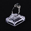 Miniatyrbild 3 av 5: Akryl transparent ring display showcase smycken dekoration stativ hållare