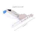 Miniatyrbild 4 av 5: Datorfäste Moderkort 9pin Till 2 Portar Usb 2.0 Honkontakt Bakre Panel Huvud