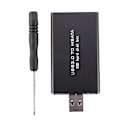 Miniatyrbilde 2 av 5: Msata til USB Usb 3.0 til Msata Ssd-kabinett Usb3.0 til Msata-etui Harddiskadapter M2 Ssd Ekstern