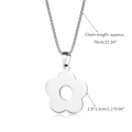 Miniatyrbilde 5 av 5: Blomsteranheng Halskjeder Rustfritt Stål Blomsteranheng Choker Blomstersmykker
