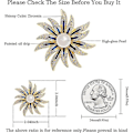 Miniatyrbilde 3 av 5: Brosjer for kvinner med perle krystall blomst - Østerriksk rhinestone brosje smykker - Dame bryllupsbukett brosjer pin for bursdag, jul, jubileum