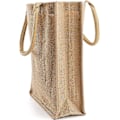 Miniatyrbillede 5 af 5: 2 Pak Burlap Tote Tasker med Burlap Håndtag - Genanvendelige Indkøbstasker til Svømning, Fiskeri og Indkøb