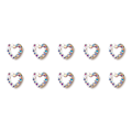Miniatyrbillede 1 af 5: 3D-legeringshjerte-neglecharms-nitter-diamanter-neglekunst-neglesmykker-neglestifter-valentinsdag-klare-krystaller-manicure-smykker 5