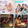 Pikkukuva 3 / 5: Led-värinen Bluetooth-kaiutin, kannettava USB-yövalo, herätyskello, taputusvalo, langaton ääni
