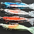 Miniatyrbilde 1 av 4: Fiskesluk Bucket Bionic Reke Med Lysende Pose Bly Rekeformet Mykt Agn