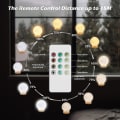 Miniatyrbillede 2 af 5: Lys Terapi Lampe 10000 Lux UV-fri Kunstig Sollampe Med Berørings- og Fjernbetjening, Bordlampe Med Trinløs Lysstyrke, Timer Og 3 Farvetemperaturer