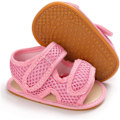 Miniatyrbild 1 av 4: Baby Pojkar Flickor Sommar Sandaler Mjuk Sula Canvas Stängd Tå Småbarn Spädbarn Utomhus Promenadskor f pink 12-18 months toddler
